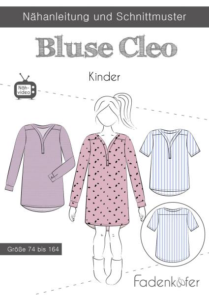 Fadenkäfer Papierschnittmuster Bluse Cleo Kinder